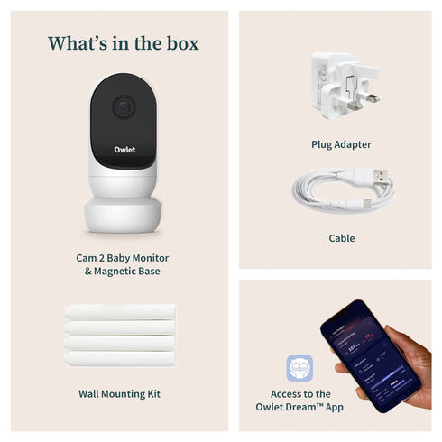 Owlet Cam 2 Baby Monitor - Bedtime Blue